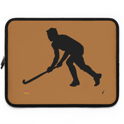 Laptop Sleeve: Hockey Lite Brown