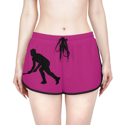 Women's Relaxed Shorts: Hockey Pink