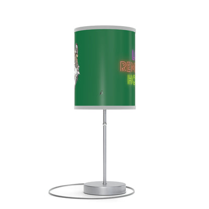 Lamp on a Stand, US|CA plug: Wolves Dark Green