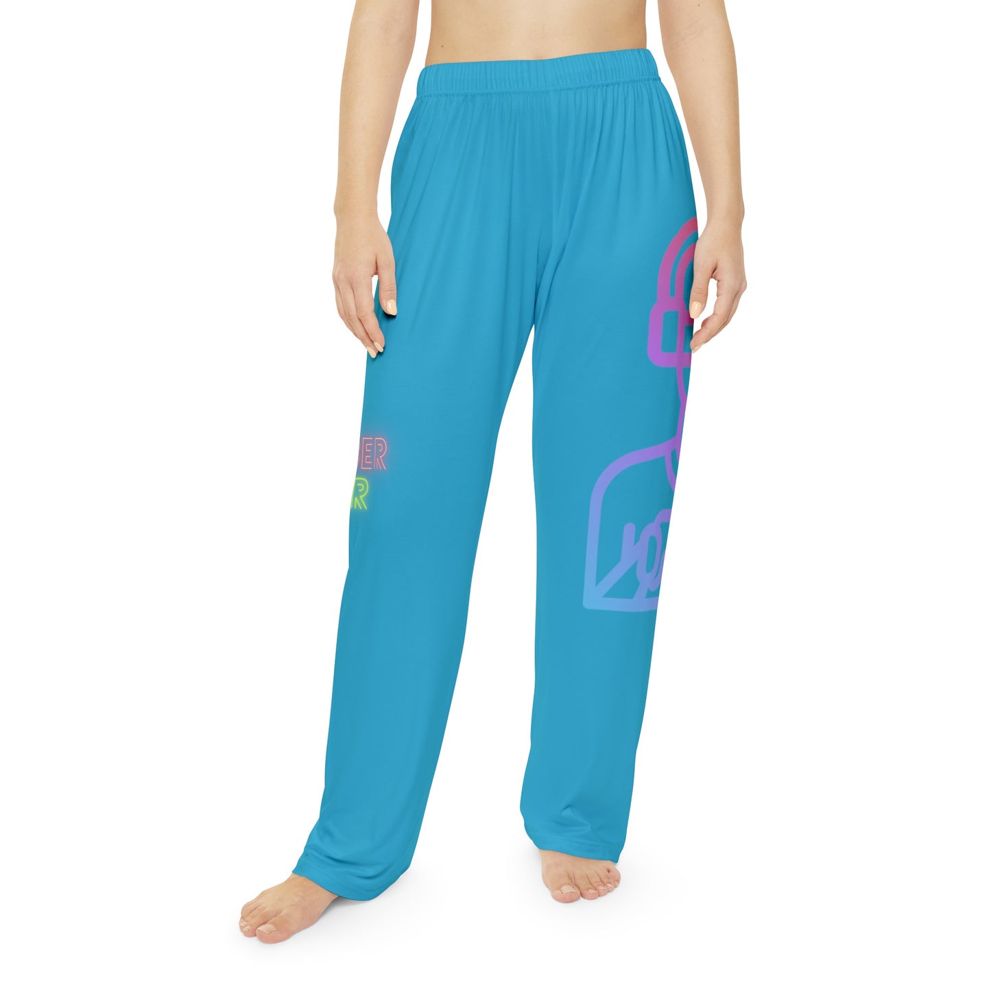 Women's Pajama Pants: Gaming Turquoise