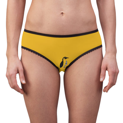 Women's Briefs: Volleyball Yellow