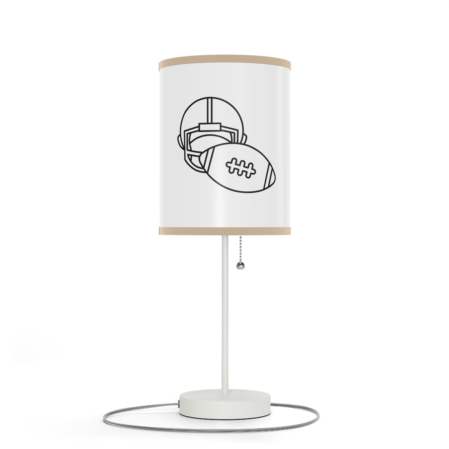 Lamp on a Stand, US|CA plug: Football White