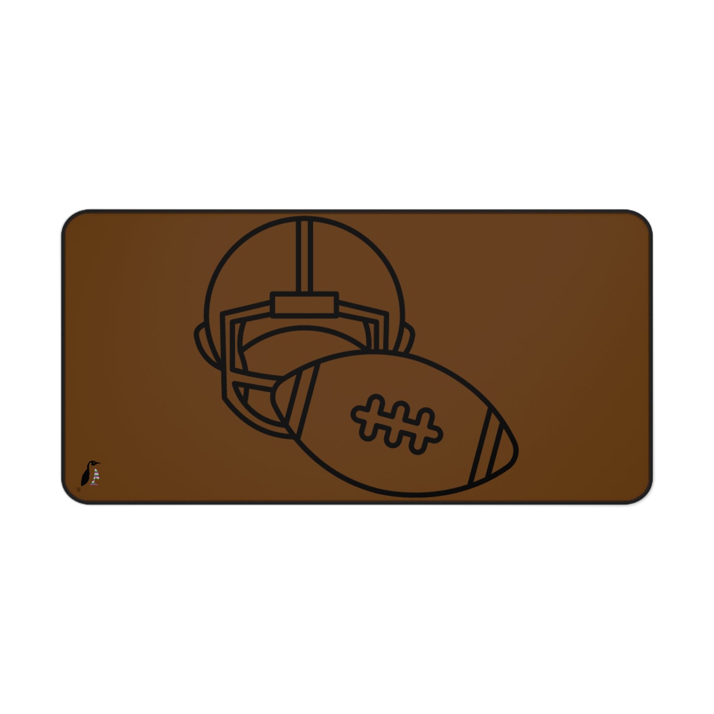 Desk Mat: Football Brown