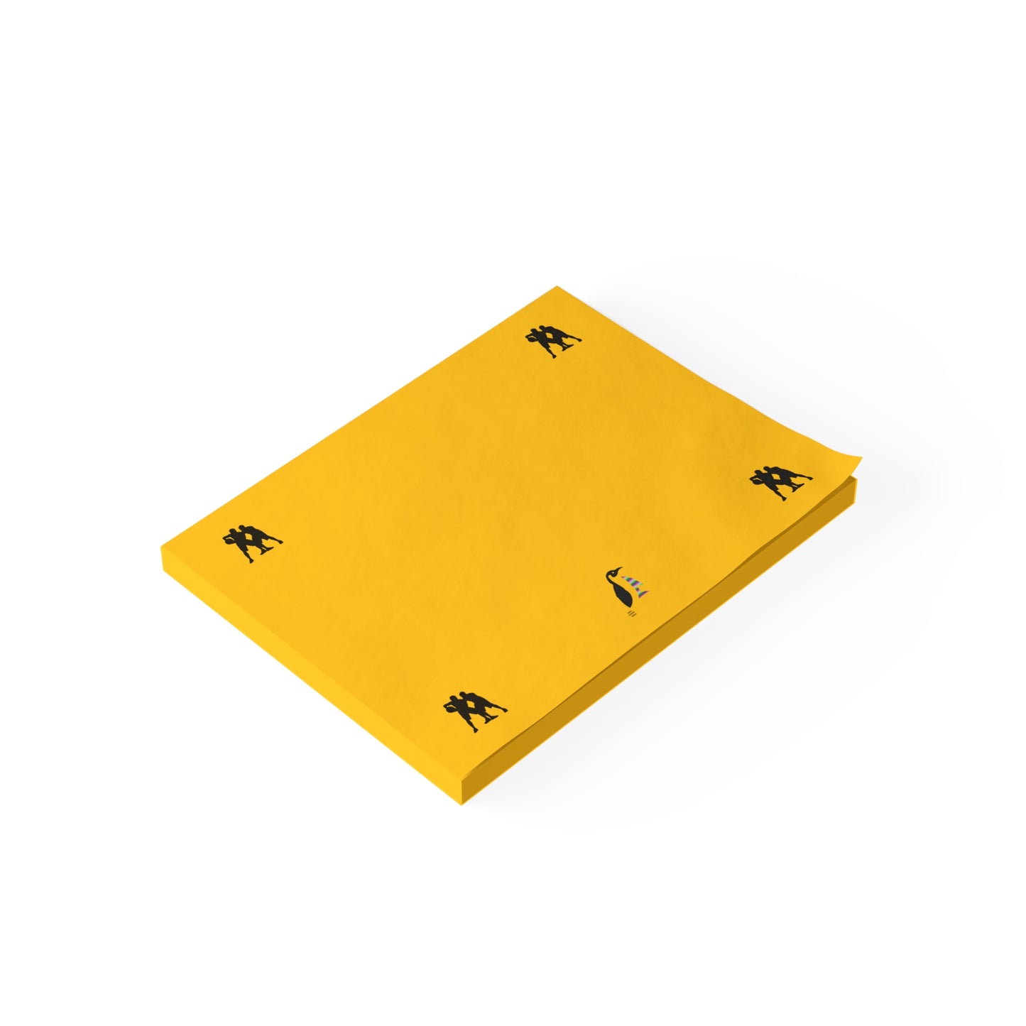 Post-it® Note Pads: Basketball Yellow