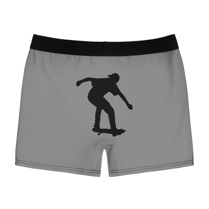 Men's Boxer Briefs: Skateboarding Grey