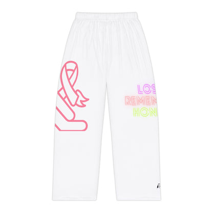 Women's Pajama Pants: Fight Cancer White