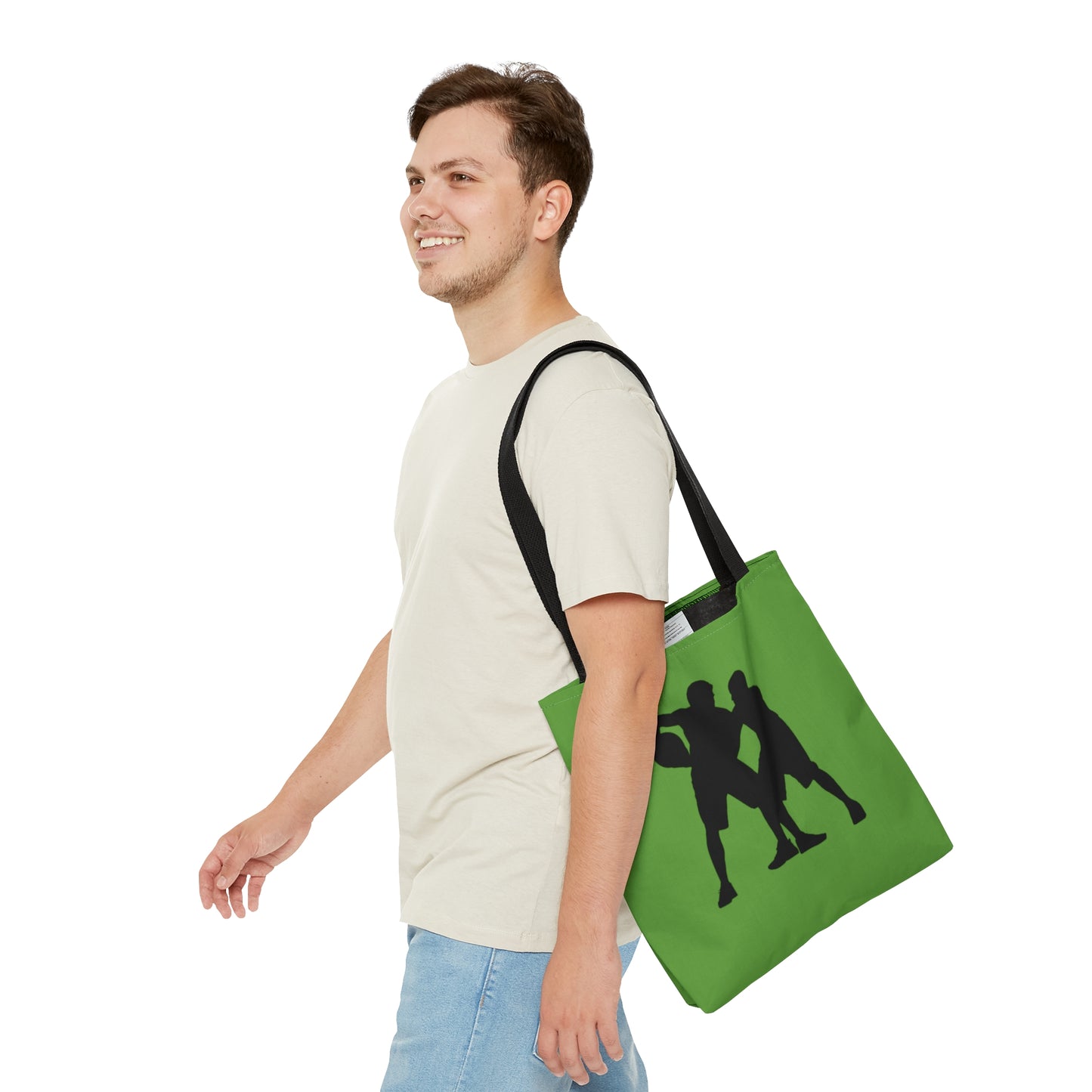 Tote Bag: Basketball Green