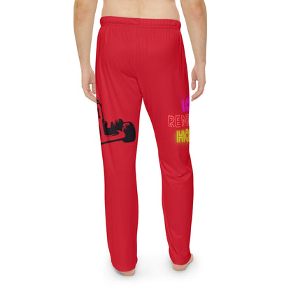 Men's Pajama Pants: Racing Dark Red