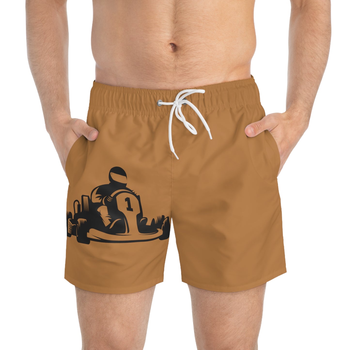 Swim Trunks: Racing Lite Brown