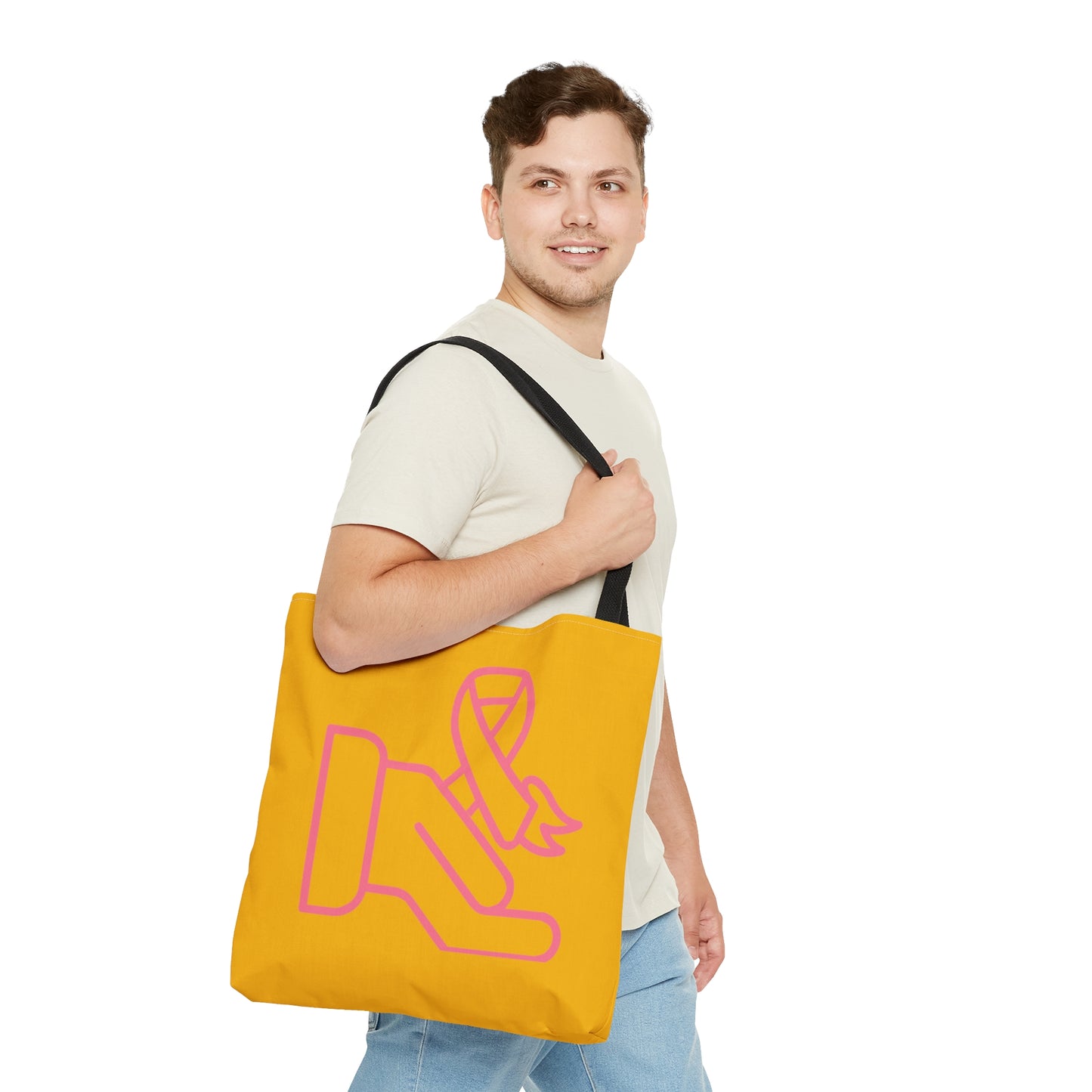 Tote Bag: Fight Cancer Yellow