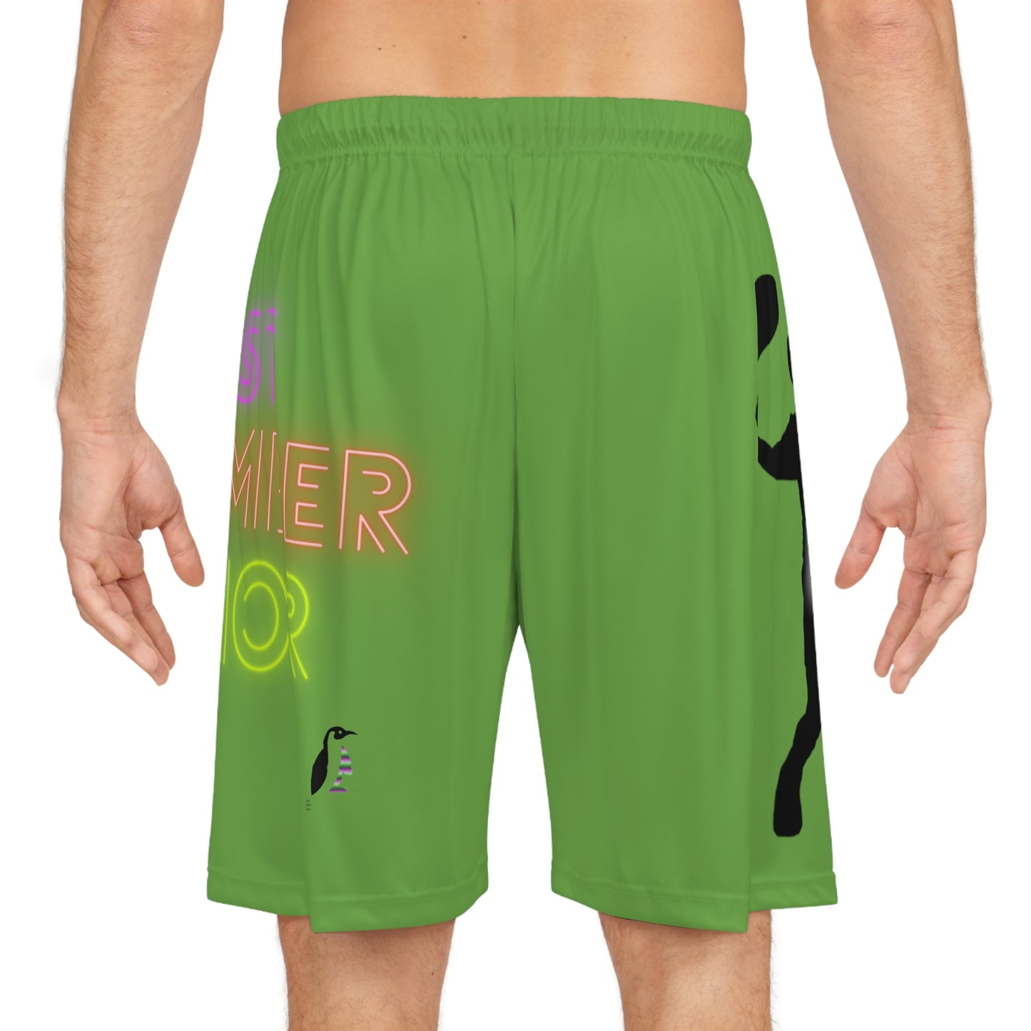 Basketball Shorts: Tennis Green