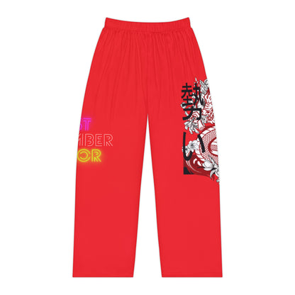 Women's Pajama Pants: Dragons Red