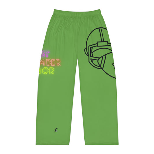 Men's Pajama Pants: Football Green