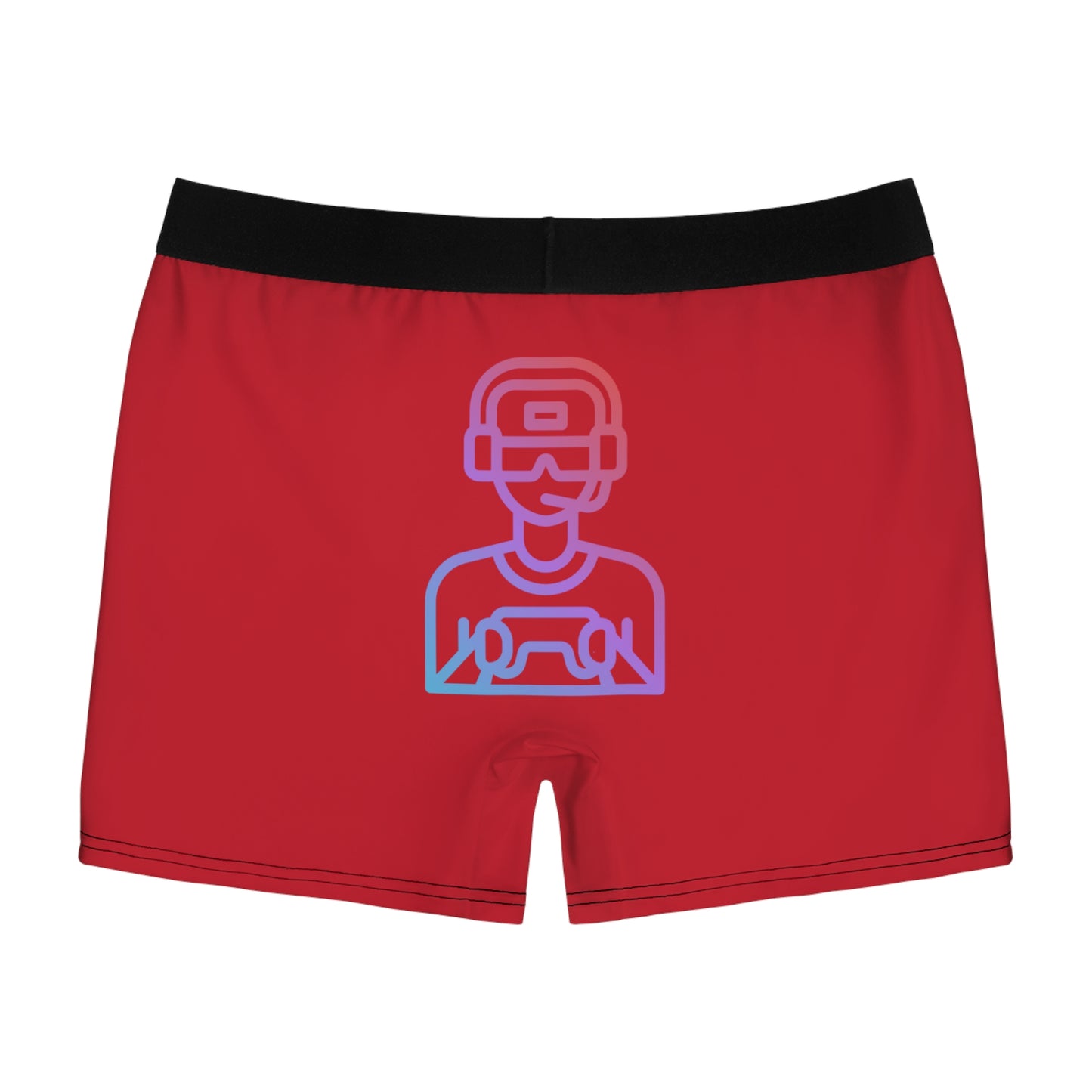 Men's Boxer Briefs: Gaming Dark Red