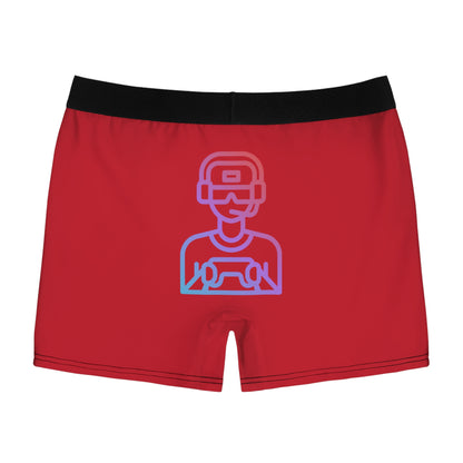 Men's Boxer Briefs: Gaming Dark Red