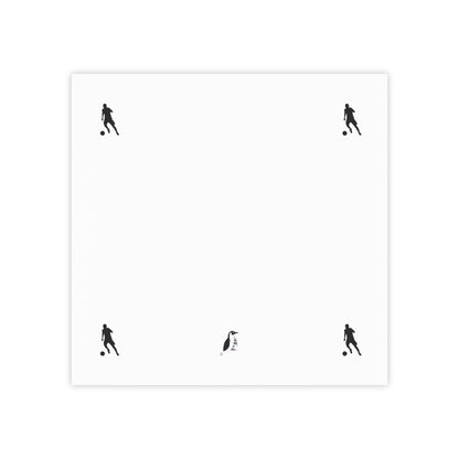 Post-it® Note Pads: Soccer White