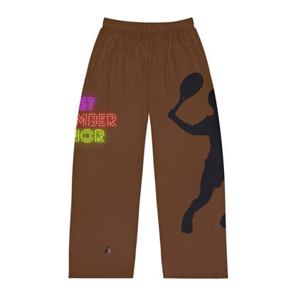 Men's Pajama Pants: Tennis Brown