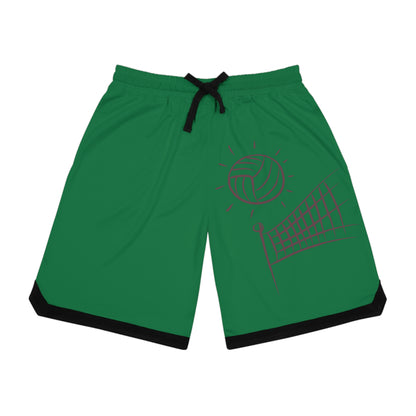 Basketball Rib Shorts: Volleyball Dark Green