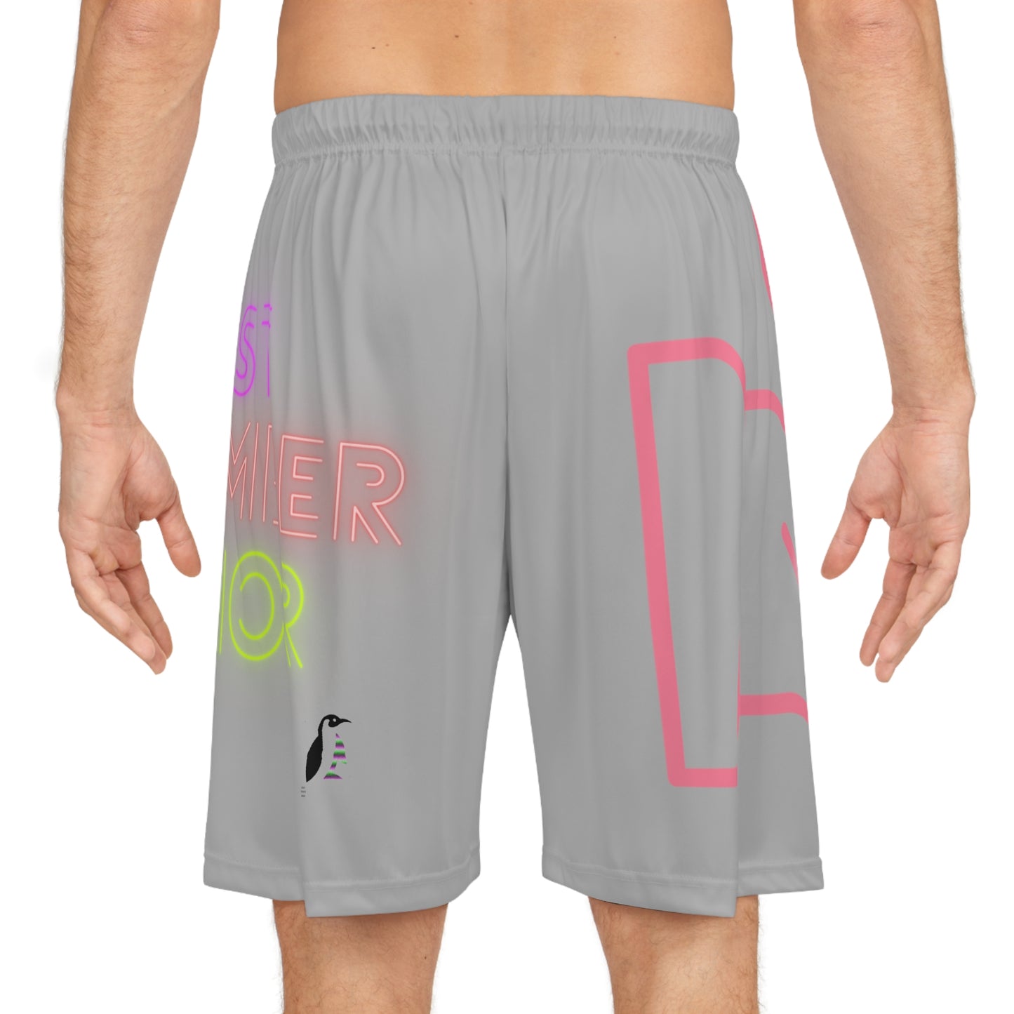 Basketball Shorts: Fight Cancer Lite Grey