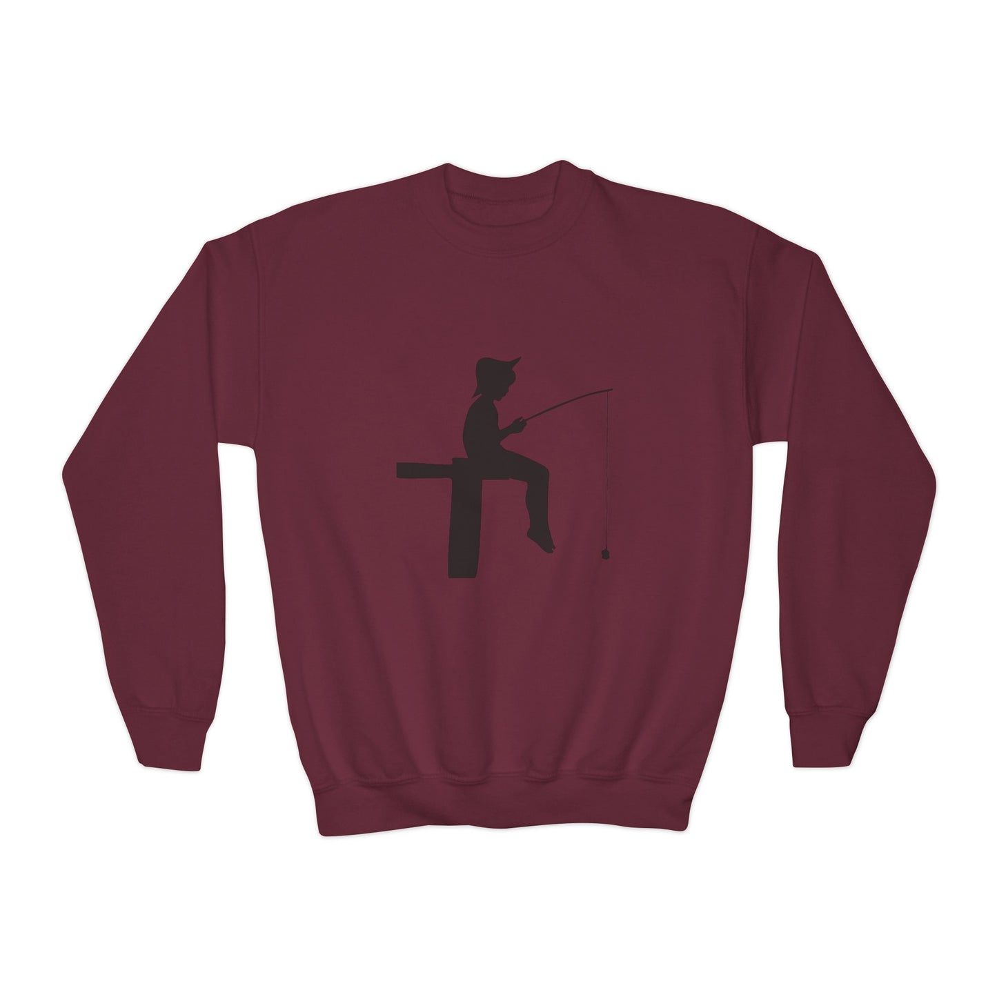 Youth Crewneck Sweatshirt: Fishing