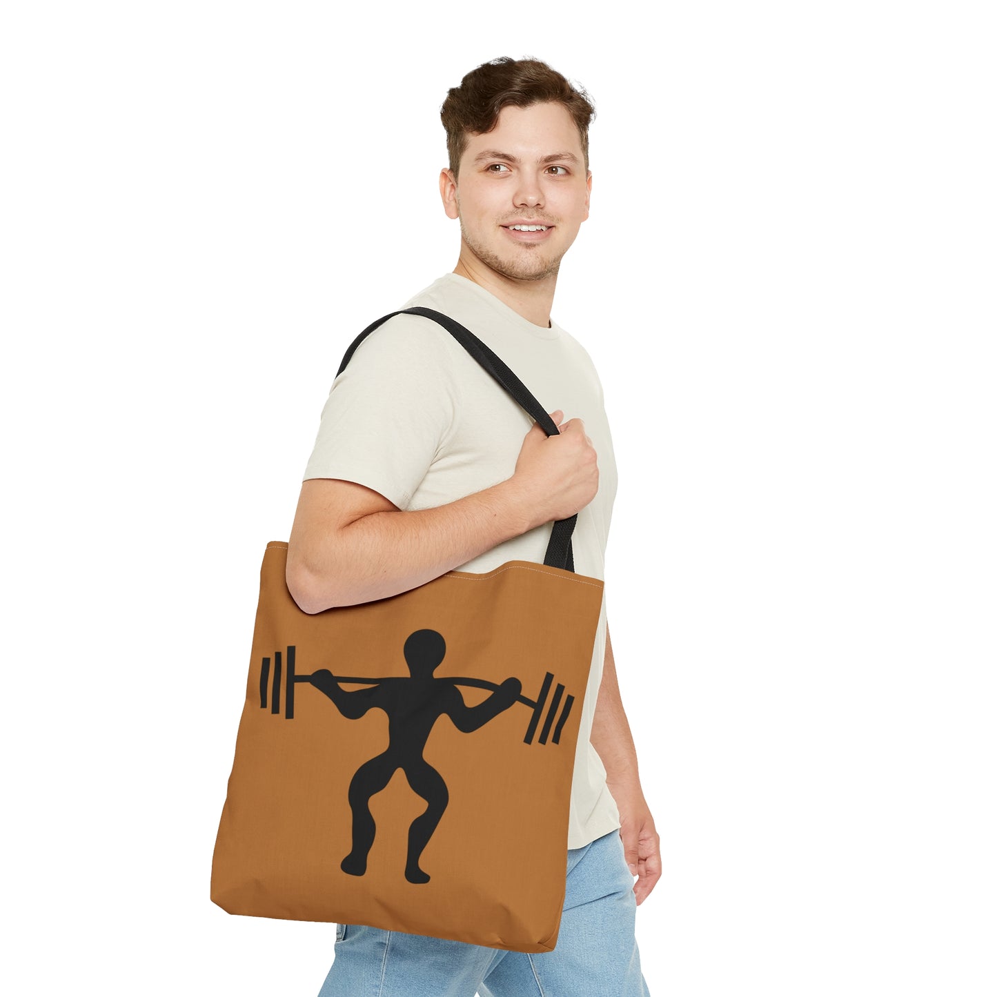 Tote Bag: Weightlifting Lite Brown