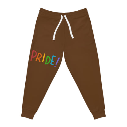 Athletic Joggers: LGBTQ Pride Brown