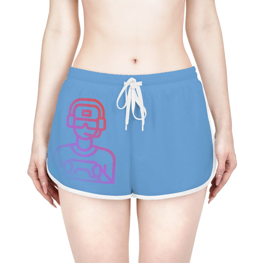 Women's Relaxed Shorts: Gaming Lite Blue