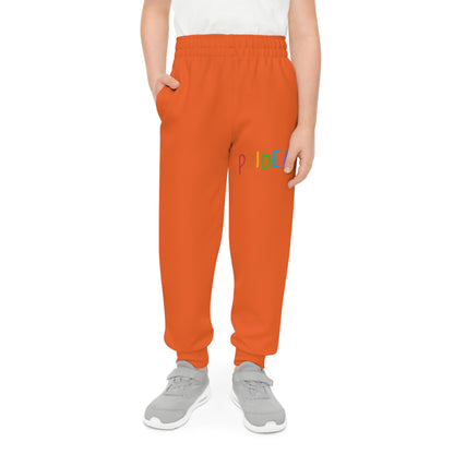 Youth Joggers: LGBTQ Pride Orange