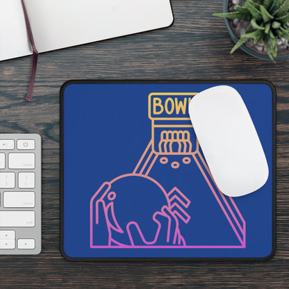 Gaming Mouse Pad: Bowling Dark Blue