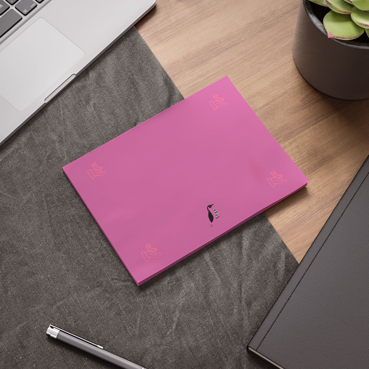Post-it® Note Pads: Fight Cancer Lite Pink
