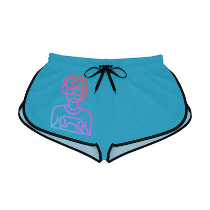 Women's Relaxed Shorts: Gaming Turquoise