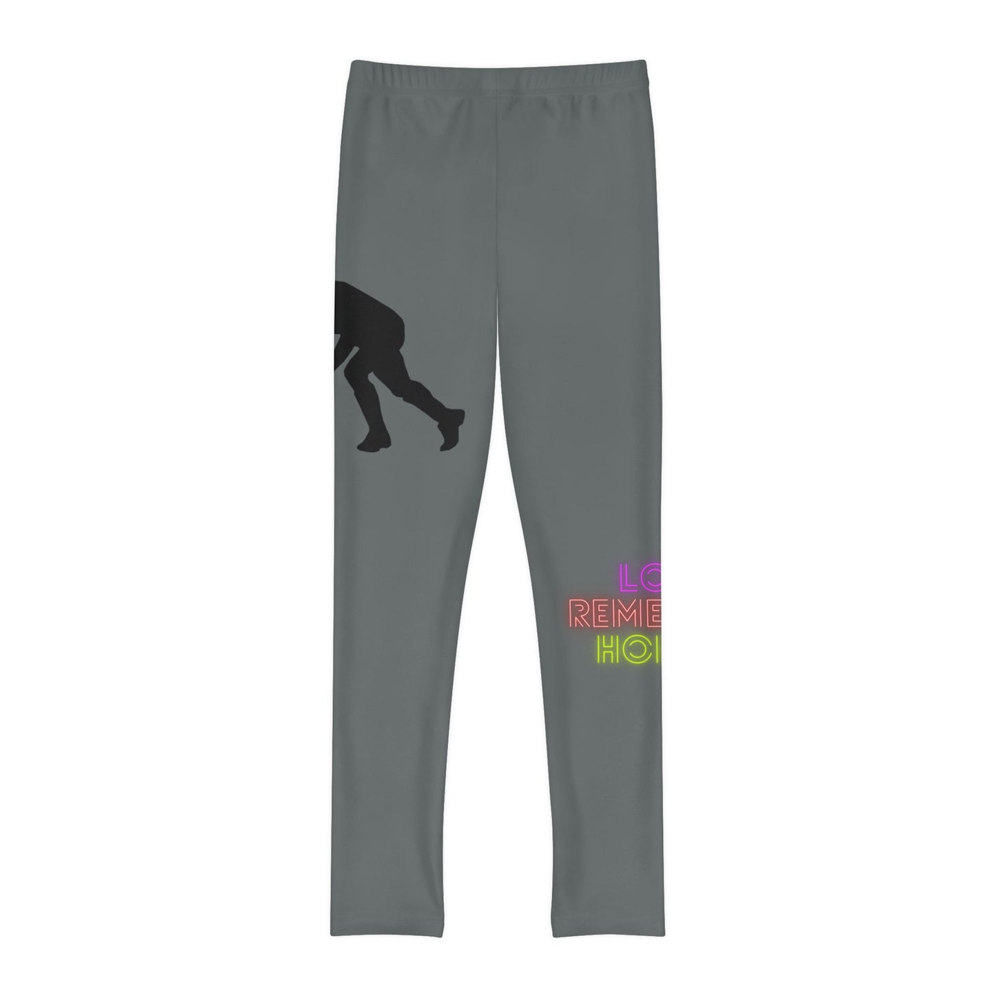 Youth Full-Length Leggings: Hockey Dark Grey