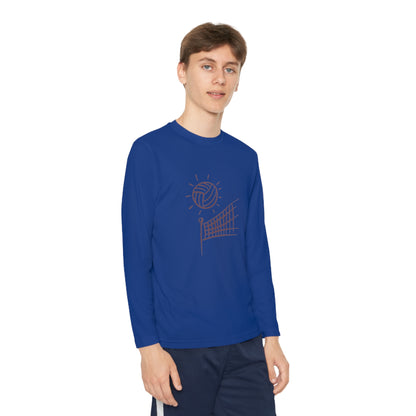 Youth Long Sleeve Competitor Tee: Volleyball