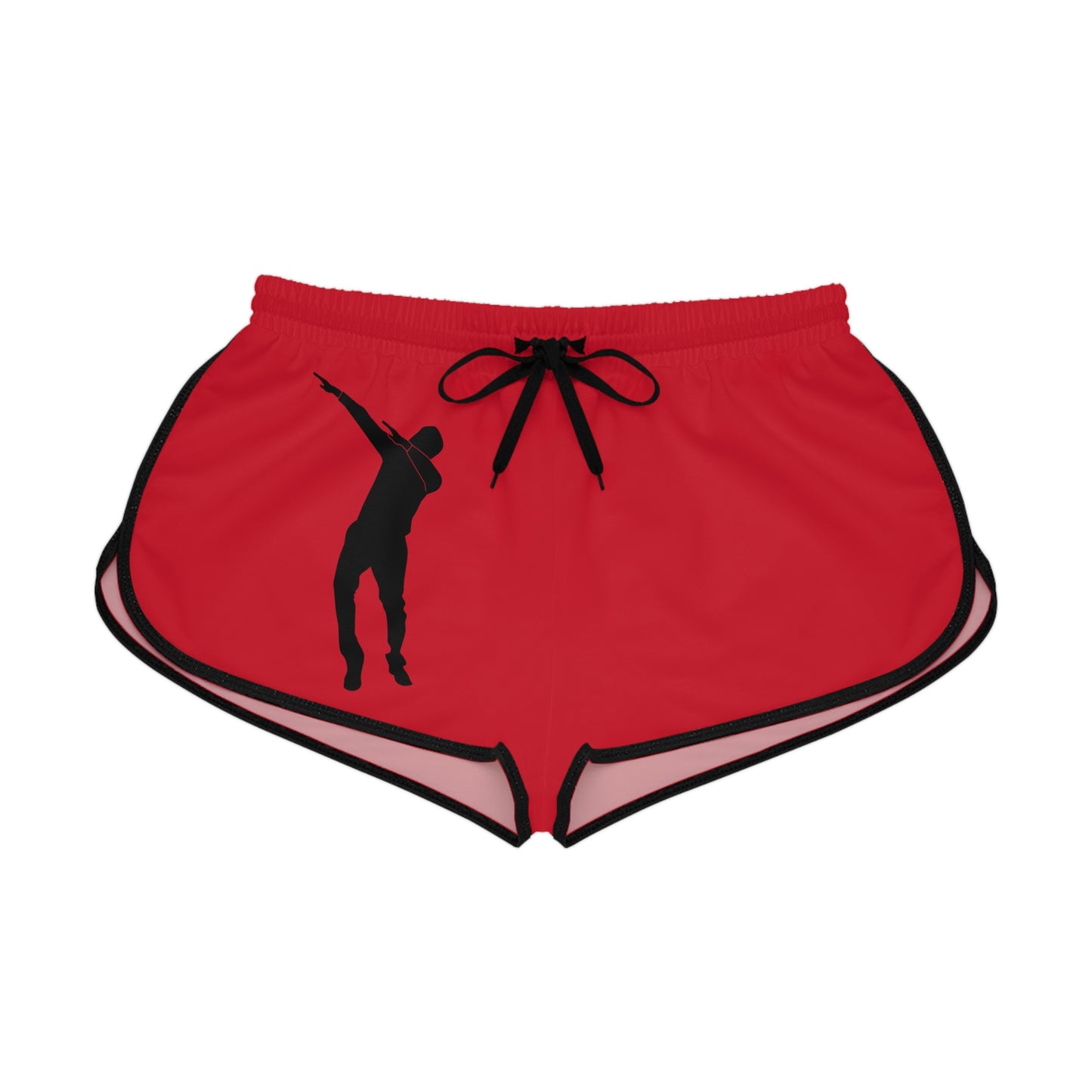 Women's Relaxed Shorts: Dance Dark Red