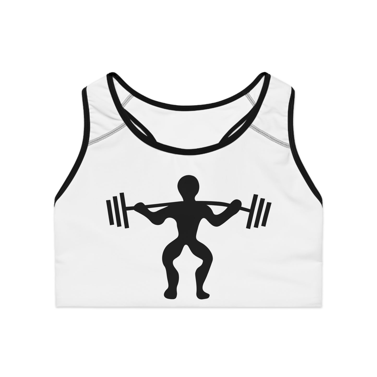 Sports Bra: Weightlifting White