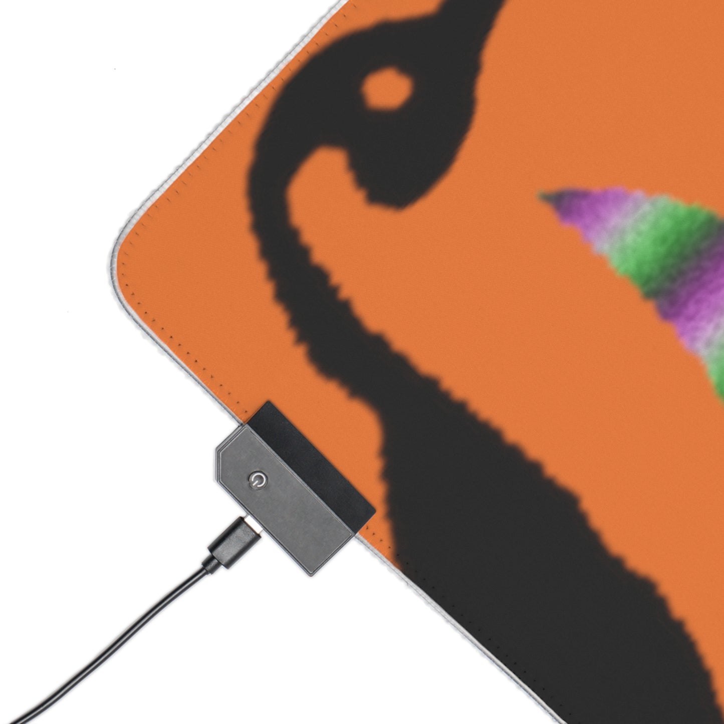 LED Gaming Mouse Pad: Crazy Penguin World Logo Crusta