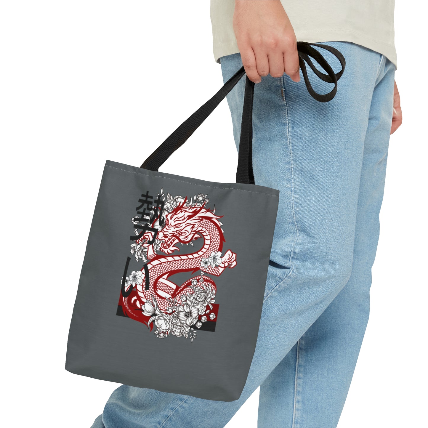 Tote Bag: Dragons Dark Grey