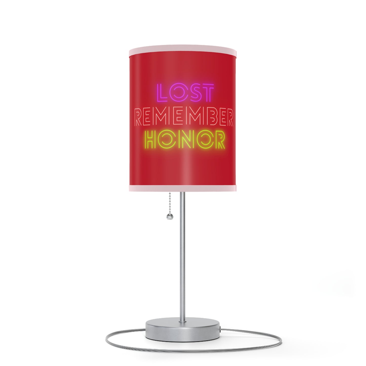 Lamp on a Stand, US|CA plug: Music Dark Red