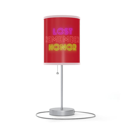 Lamp on a Stand, US|CA plug: Music Dark Red