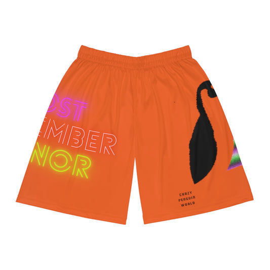 Basketball Shorts: Lost Remember Honor Orange