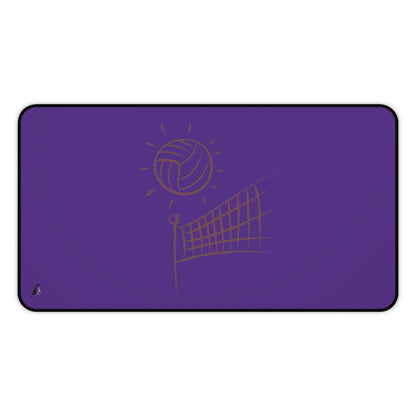 Desk Mat: Volleyball Purple