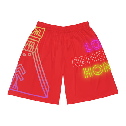 Basketball Shorts: Bowling Red