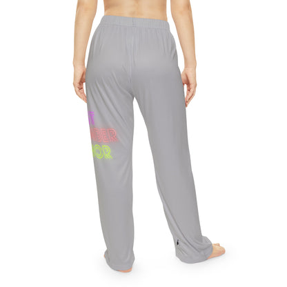 Women's Pajama Pants: Lost Remember Honor Lite Grey