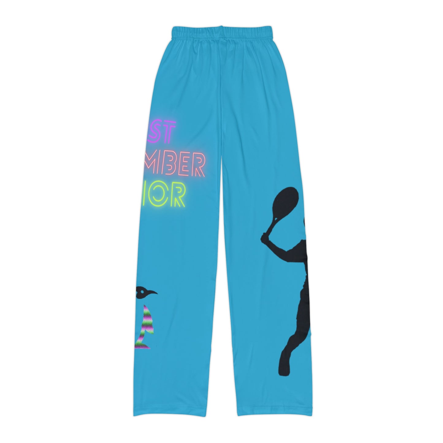 Kids Pajama Pants: Tennis Turquoise