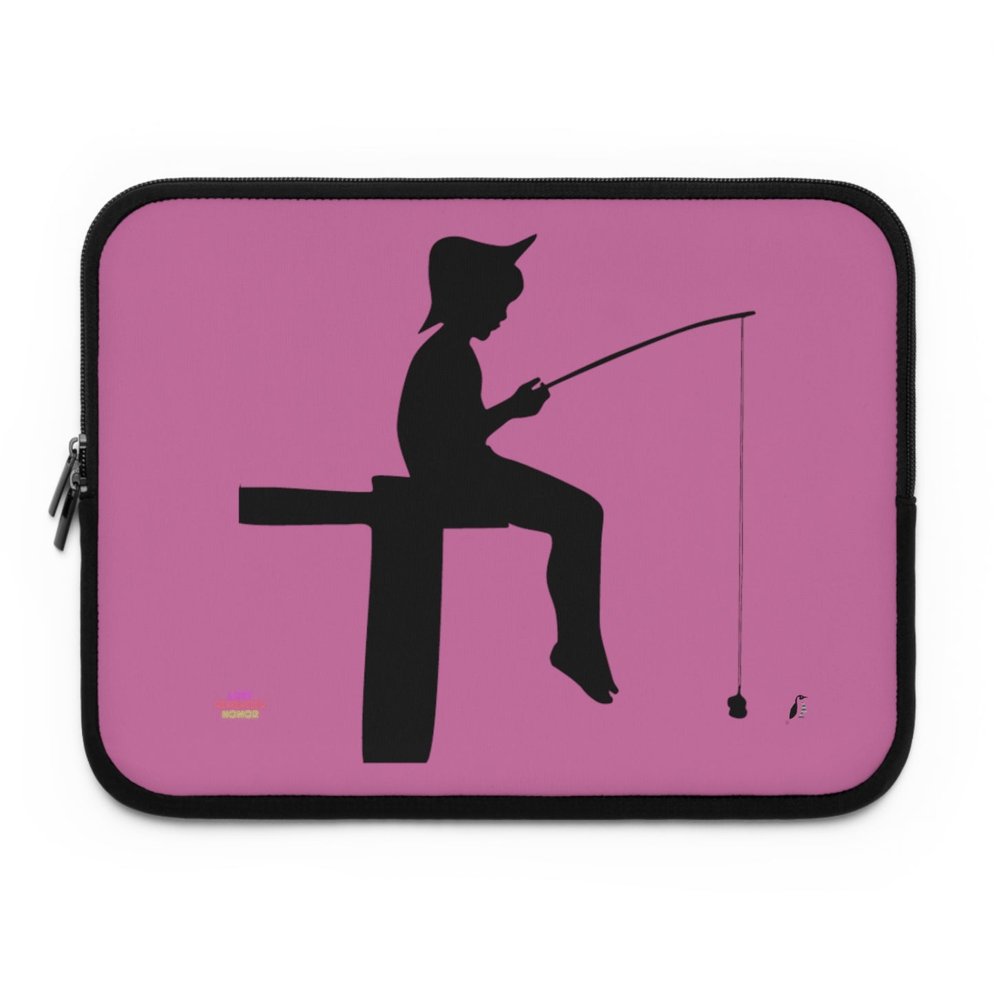 Laptop Sleeve: Fishing Lite Pink