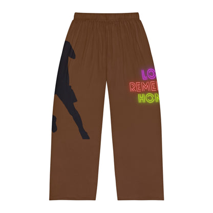 Men's Pajama Pants: Soccer Brown