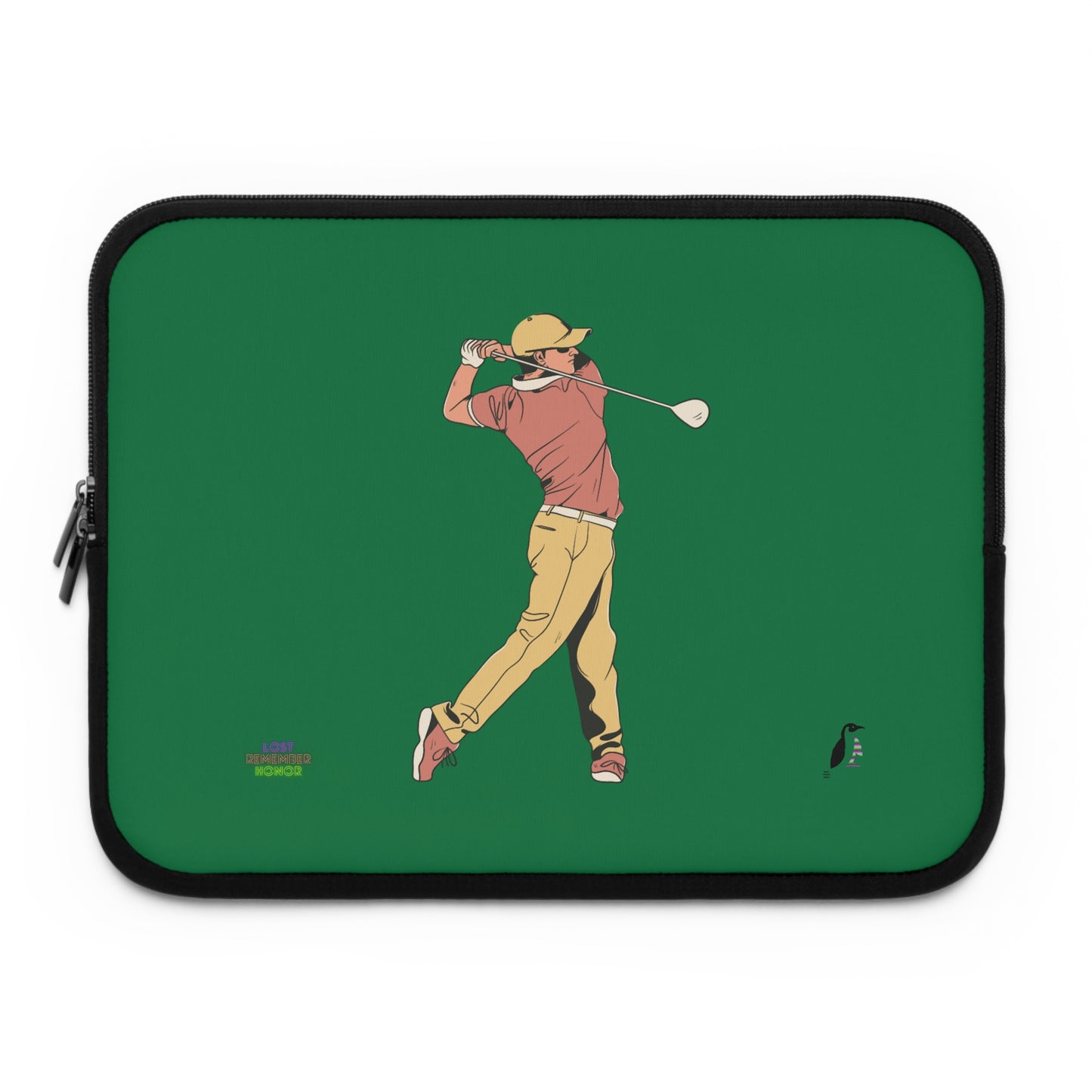 Laptop Sleeve: Golf Dark Green