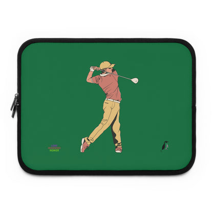 Laptop Sleeve: Golf Dark Green