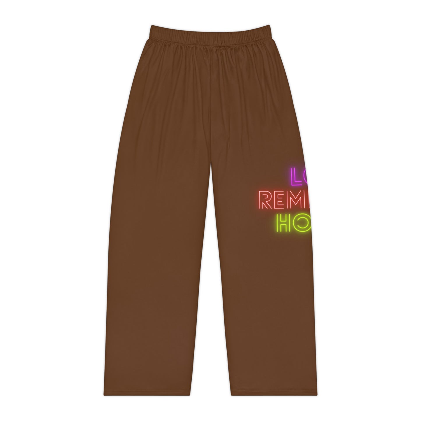 Women's Pajama Pants: Lost Remember Honor Brown