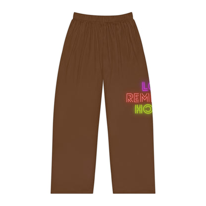 Women's Pajama Pants: Lost Remember Honor Brown